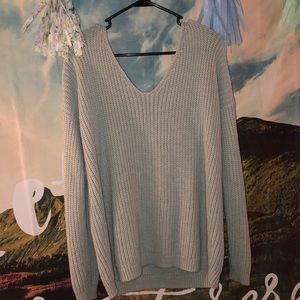 NWOT Oversized mint green sweater